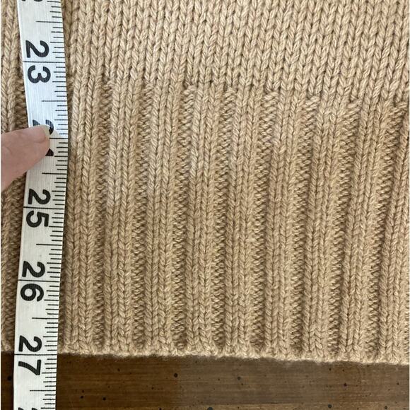 Vineyard Vines Merino Wool Blend Fair Isle Sweater Sz S New Camel Mock Neck $198 - Picture 8 of 9